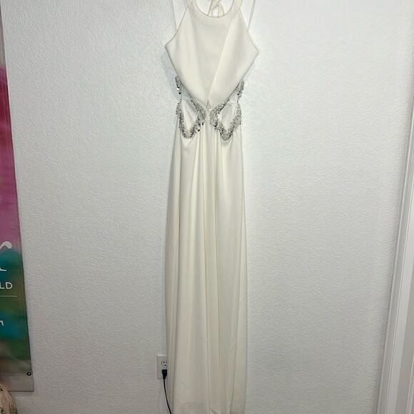 NWT Jonathan SIMKHAI Cut-Out Detailing Long Dress White Wedding Maxi Size 6 - Picture 2 of 16